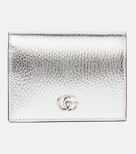 GG Marmont metallic leather wallet - Gucci - Modalova