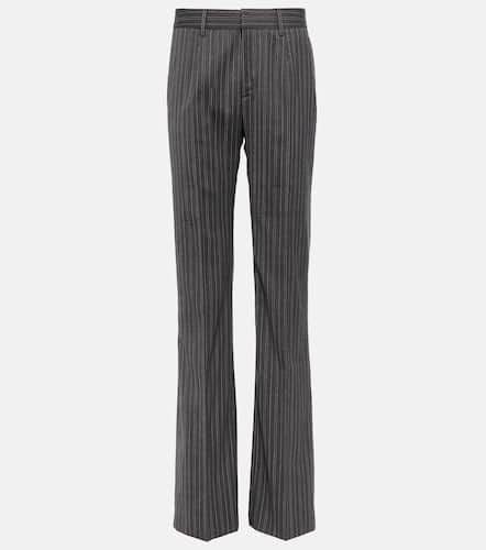 Pinstriped high-rise straight pants - Alessandra Rich - Modalova