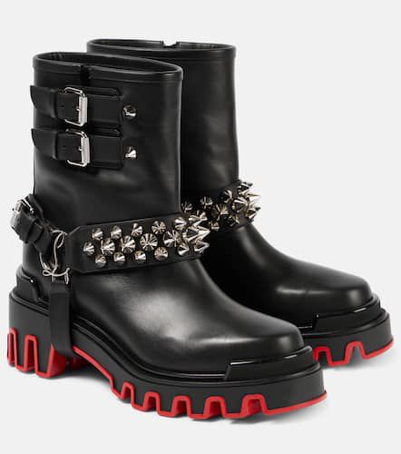 Dune Bike leather ankle boots - Christian Louboutin - Modalova