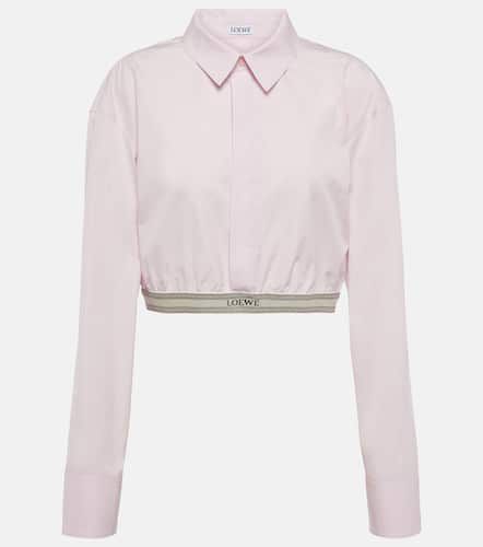 Loewe Cropped cotton poplin shirt - Loewe - Modalova