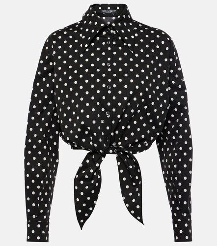 Cropped Bluse aus Baumwollgemisch - Dolce&Gabbana - Modalova