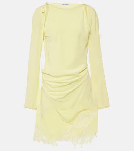 Cutout lace-trimmed minidress - Acne Studios - Modalova