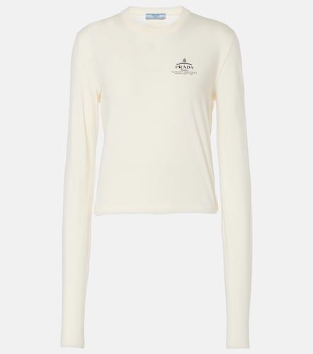 Prada Top aus Baumwolljersey - Prada - Modalova