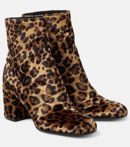 Joelle 70 leopard-print velvet ankle boots - Gianvito Rossi - Modalova