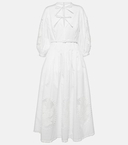 Abito lungo in misto cotone - Oscar de la Renta - Modalova