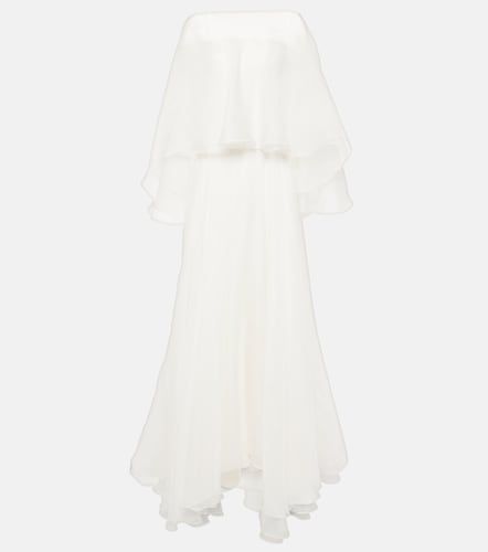 Sposa – Abito lungo Dhalia in seta con mantella - Maticevski - Modalova