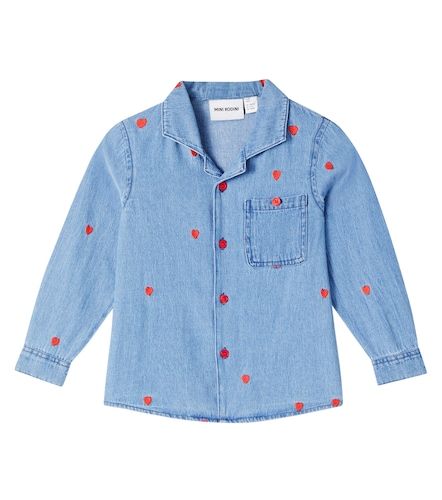 Mini Rodini Camisa de denim bordada - Mini Rodini - Modalova
