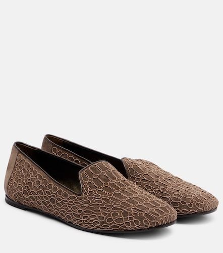 Embellished suede loafers - Brunello Cucinelli - Modalova