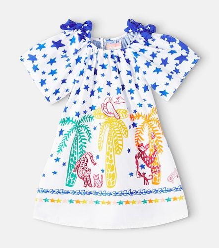 Fábula Vestido de algodón estampado con lazo - Fabula - Modalova