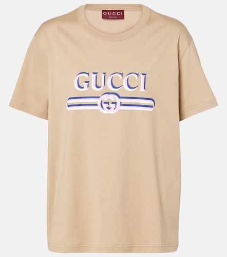 Gucci Logo cotton jersey T-shirt - Gucci - Modalova