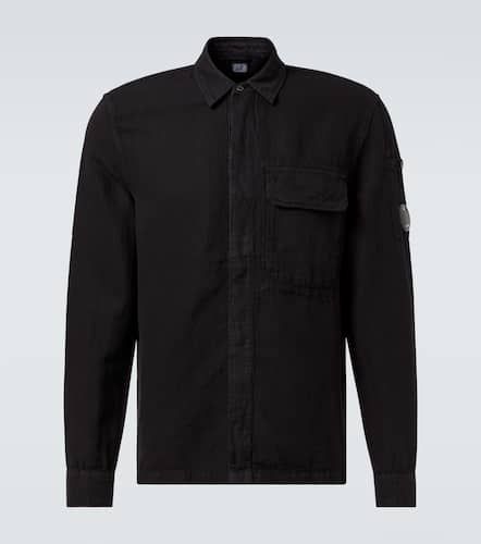 Lens cotton and linen overshirt - C.P. Company - Modalova