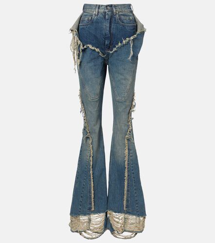 Rick Owens Flared Jeans Silvered - Rick Owens - Modalova
