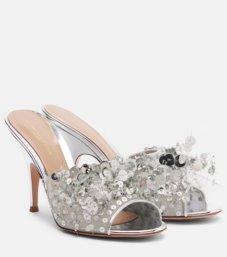 Abyssa sequined mesh mules - Gianvito Rossi - Modalova