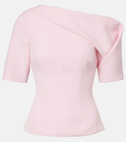Safiyaa Marley draped crepe top - Safiyaa - Modalova