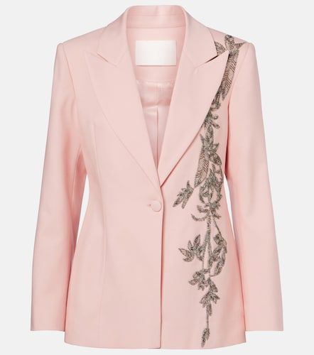 Lesia embellished wool-blend blazer - Costarellos - Modalova