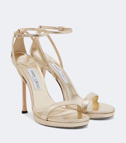 Moza leather platform sandals - Jimmy Choo - Modalova