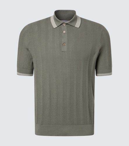 Polo in cotone a coste - Brunello Cucinelli - Modalova