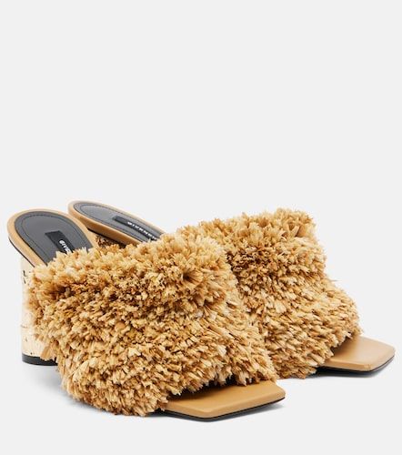 Givenchy Tape raffia-effect mules - Givenchy - Modalova