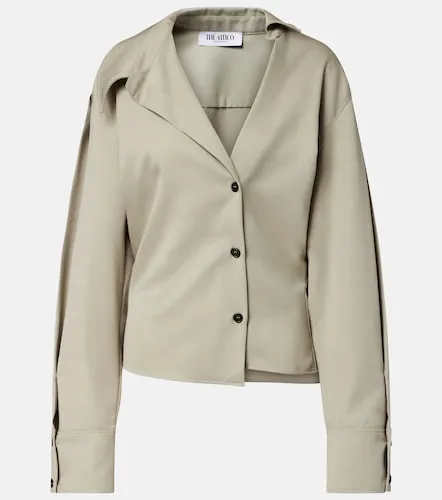 The Attico Draped wool shirt - The Attico - Modalova