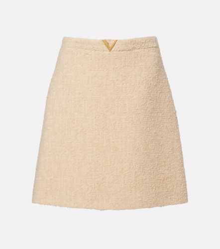 VGold wool-blend tweed miniskirt - Valentino - Modalova