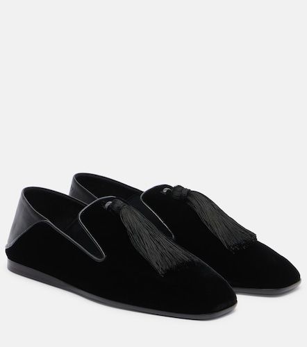 Slip-on Eliot Slipper in velluto con pelle - Jimmy Choo - Modalova