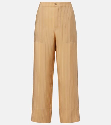 Saint Laurent Gerade Hose aus Seide - Saint Laurent - Modalova