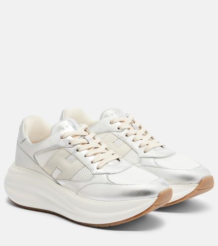 Maxi I Active leather-trimmed sneakers - Hogan - Modalova
