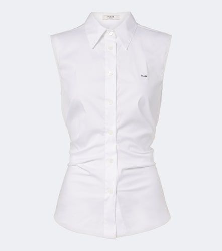Camicia in popeline di misto cotone - Prada - Modalova