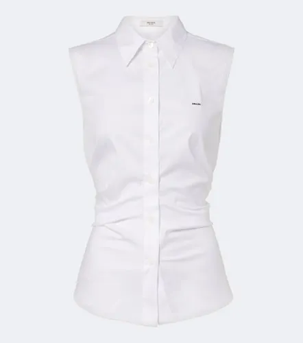 Prada Cotton-blend poplin shirt - Prada - Modalova