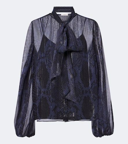 Sally snake-print LurexÂ® chiffon blouse - Joseph - Modalova