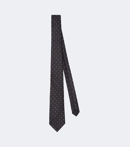 Corbata de jacquard de seda - Saint Laurent - Modalova