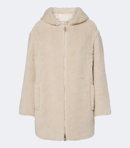 Hooded alpaca, wool, and silk zip-up coat - Max Mara - Modalova