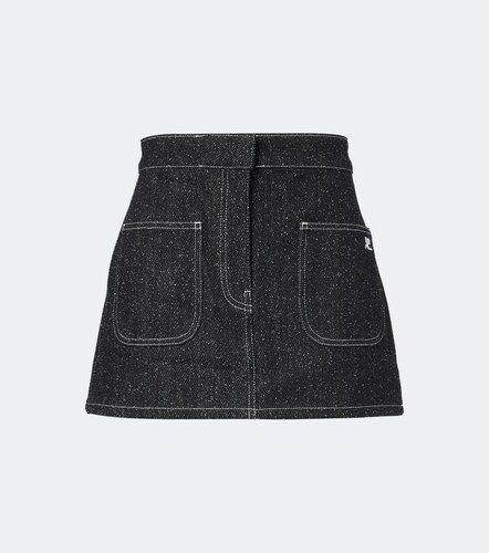 Courreges Denim tweed miniskirt - Courreges - Modalova