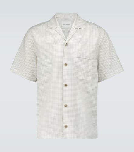 Micro checked bowling shirt - King & Tuckfield - Modalova