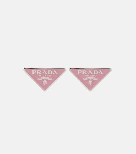 Symbole sterling silver earrings - Prada - Modalova