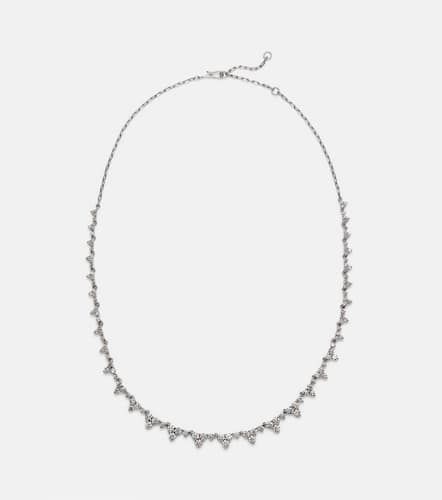 Rivulet Tears 18kt white gold necklace with diamonds - Ileana Makri - Modalova