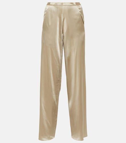 Pantaloni regular in raso di seta - Christopher Esber - Modalova