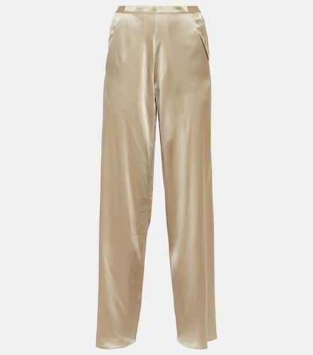 Silk satin straight pants - Christopher Esber - Modalova