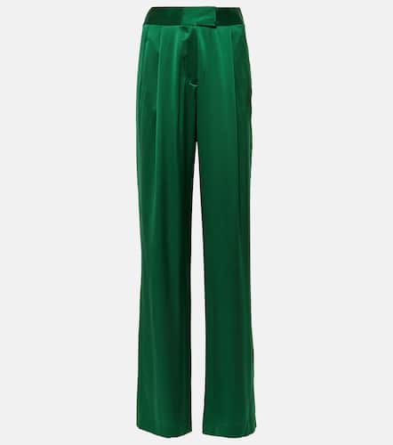 High-rise silk satin wide-leg pants - The Sei - Modalova