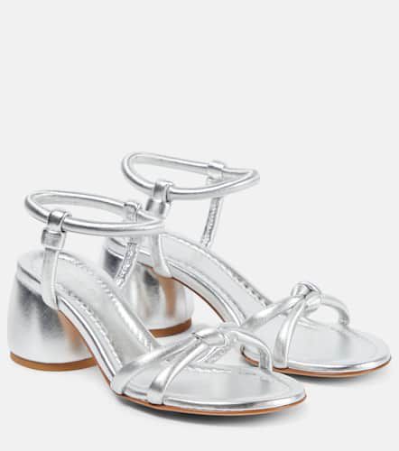 Cassis metallic leather sandals - Gianvito Rossi - Modalova