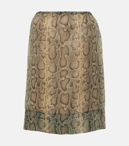 Desio snake-effect organza midi skirt - Sportmax - Modalova