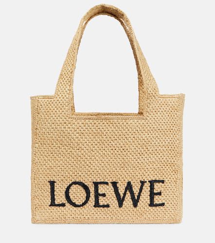 Paula's Ibiza Medium logo raffia tote bag - Loewe - Modalova