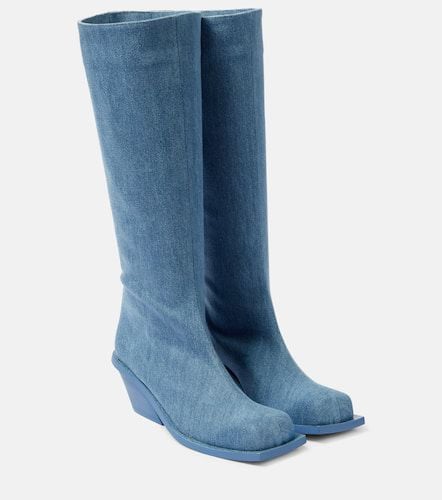 Blondine denim knee-high boots - Gia Borghini - Modalova