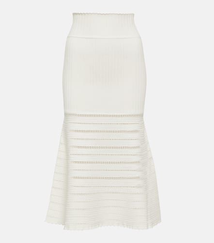 High-rise scalloped midi skirt - Victoria Beckham - Modalova