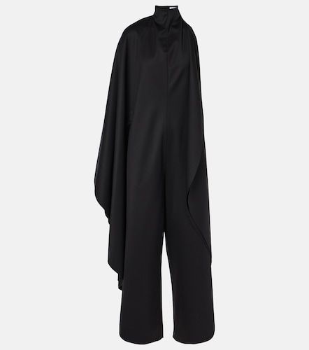 Open-back wool grain de poudre jumpsuit - Alaia - Modalova