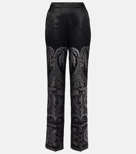 Pantalones anchos en mezcla de seda - Etro - Modalova