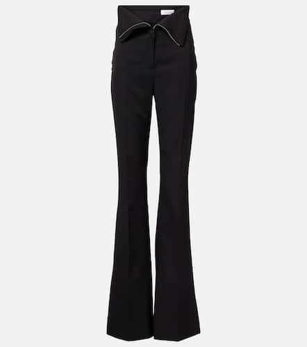 High-rise wool flared pants - Alexander McQueen - Modalova