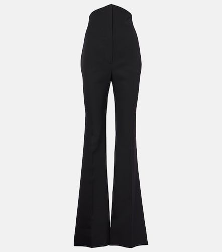 Pantaloni flared in lana a vita alta - McQueen - Modalova
