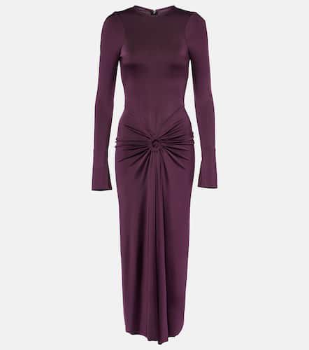 Gathered jersey midi dress - Victoria Beckham - Modalova