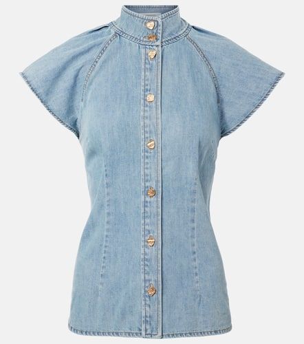 Crush Flutter Sleeve denim shirt - Zimmermann - Modalova